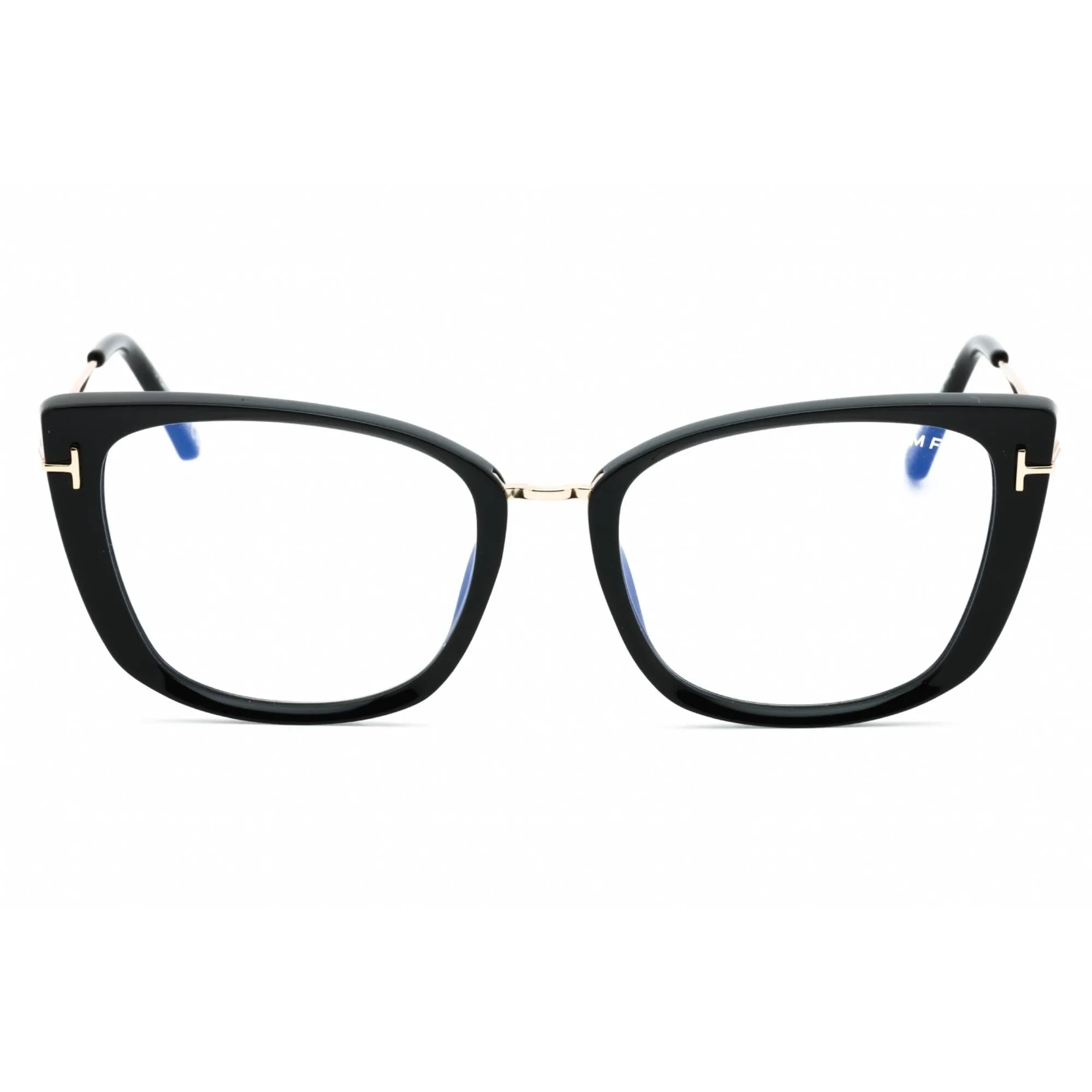 Tom Ford Women's Eyeglasses - Shiny Black Cat Eye Shape Full Rim Frame | FT5816-B 001