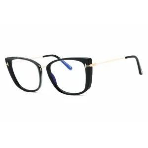 Tom Ford Women's Eyeglasses - Shiny Black Cat Eye Shape Full Rim Frame | FT5816-B 001