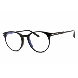 Tom Ford Women's Eyeglasses - Shiny Black Plastic Round Shape Frame | FT5695-F-B 001