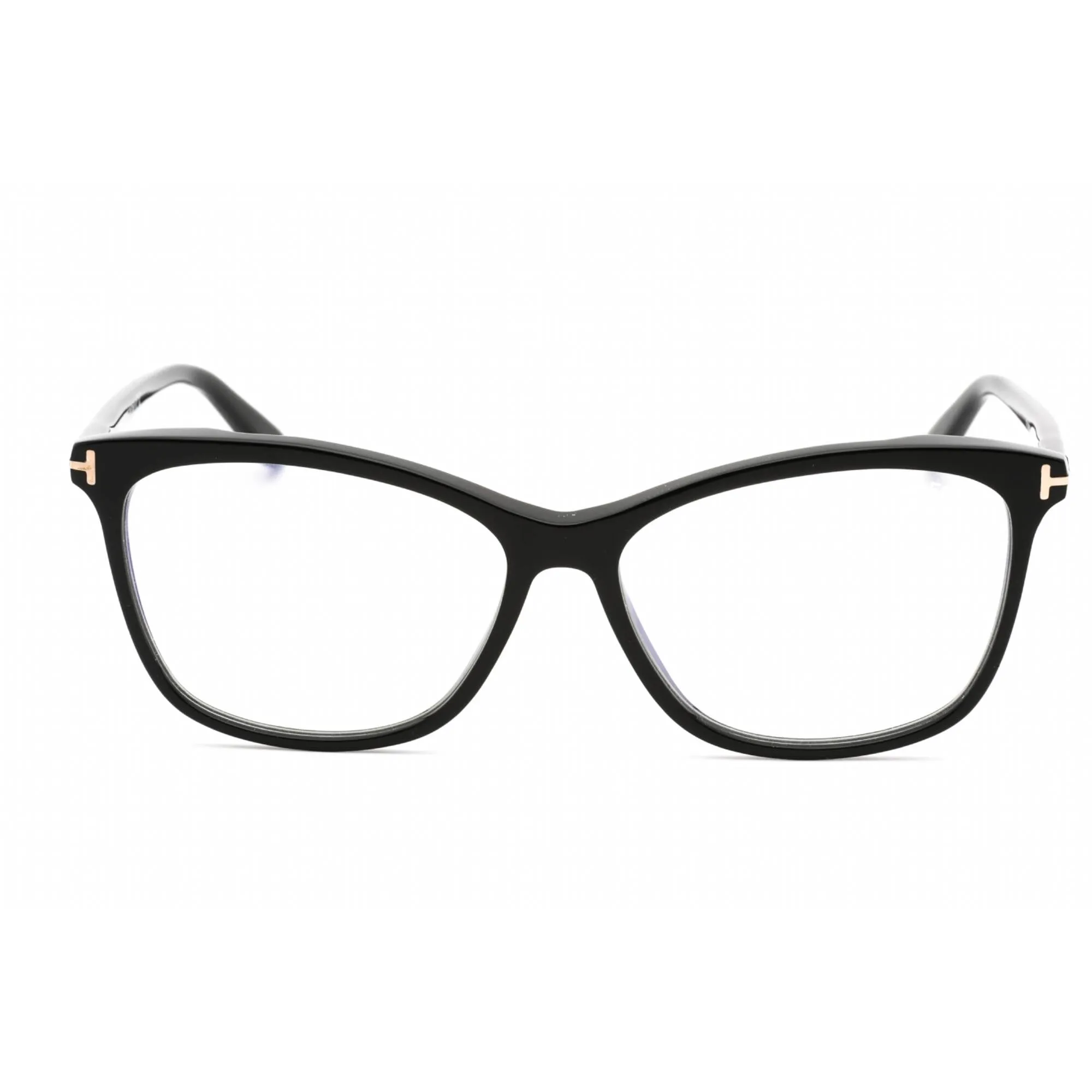 Tom Ford Women's Eyeglasses - Shiny Black Plastic Square Full Rim Frame | FT5690-B 001
