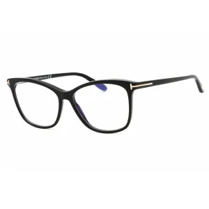 Tom Ford Women's Eyeglasses - Shiny Black Plastic Square Full Rim Frame | FT5690-B 001