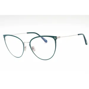 Tom Ford Women's Eyeglasses - Shiny Turquoise Cat Eye Full Rim Frame | FT5840-B 087