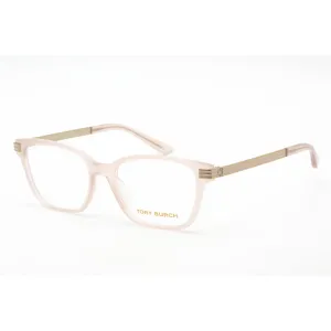 Tory Burch Women's Eyeglasses - Rectangular Milky Blush Plastic Frame | 0TY4007U 1878
