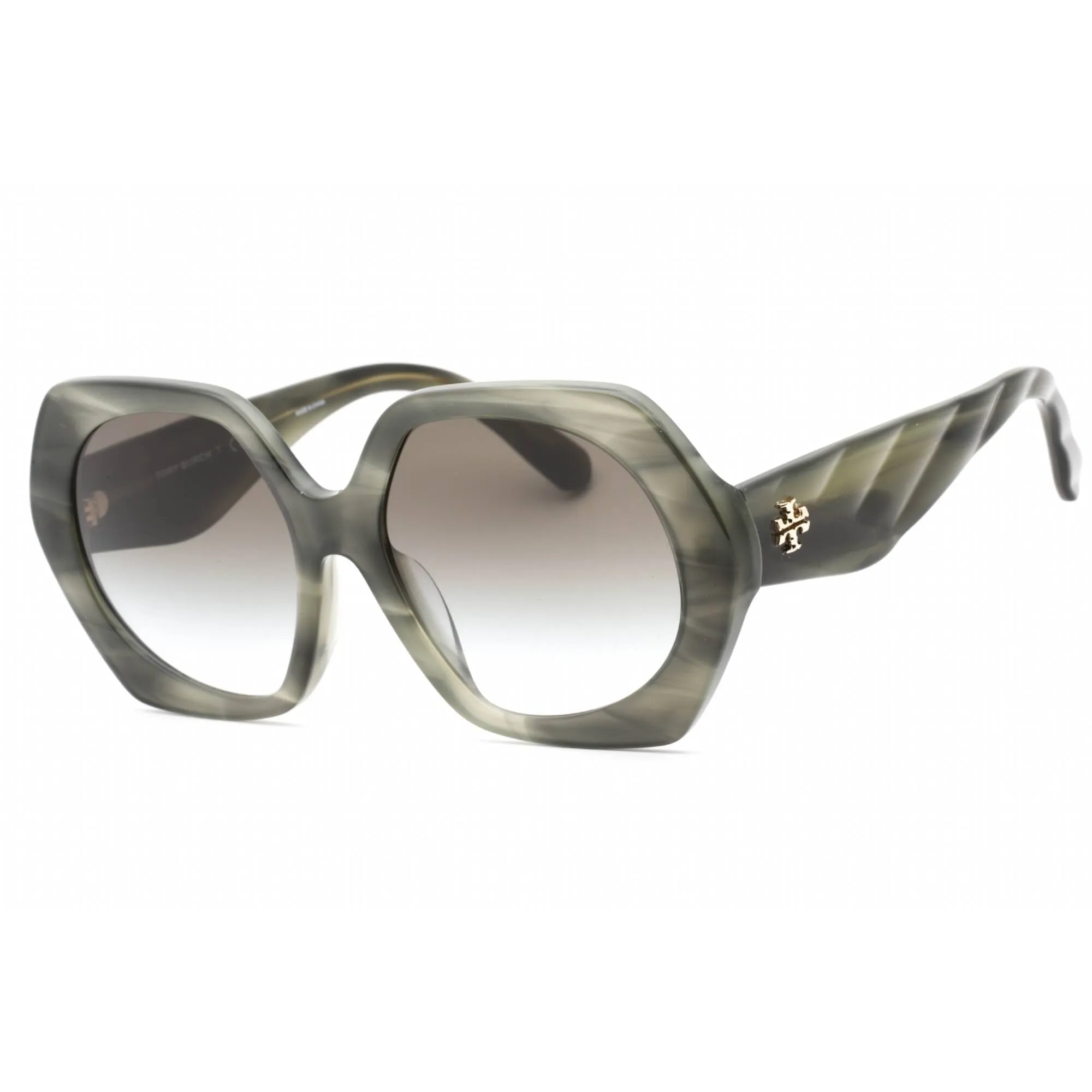 Tory Burch Women's Sunglasses - Green Horn Effect Butterfly Frame | 0TY7195F 19562A