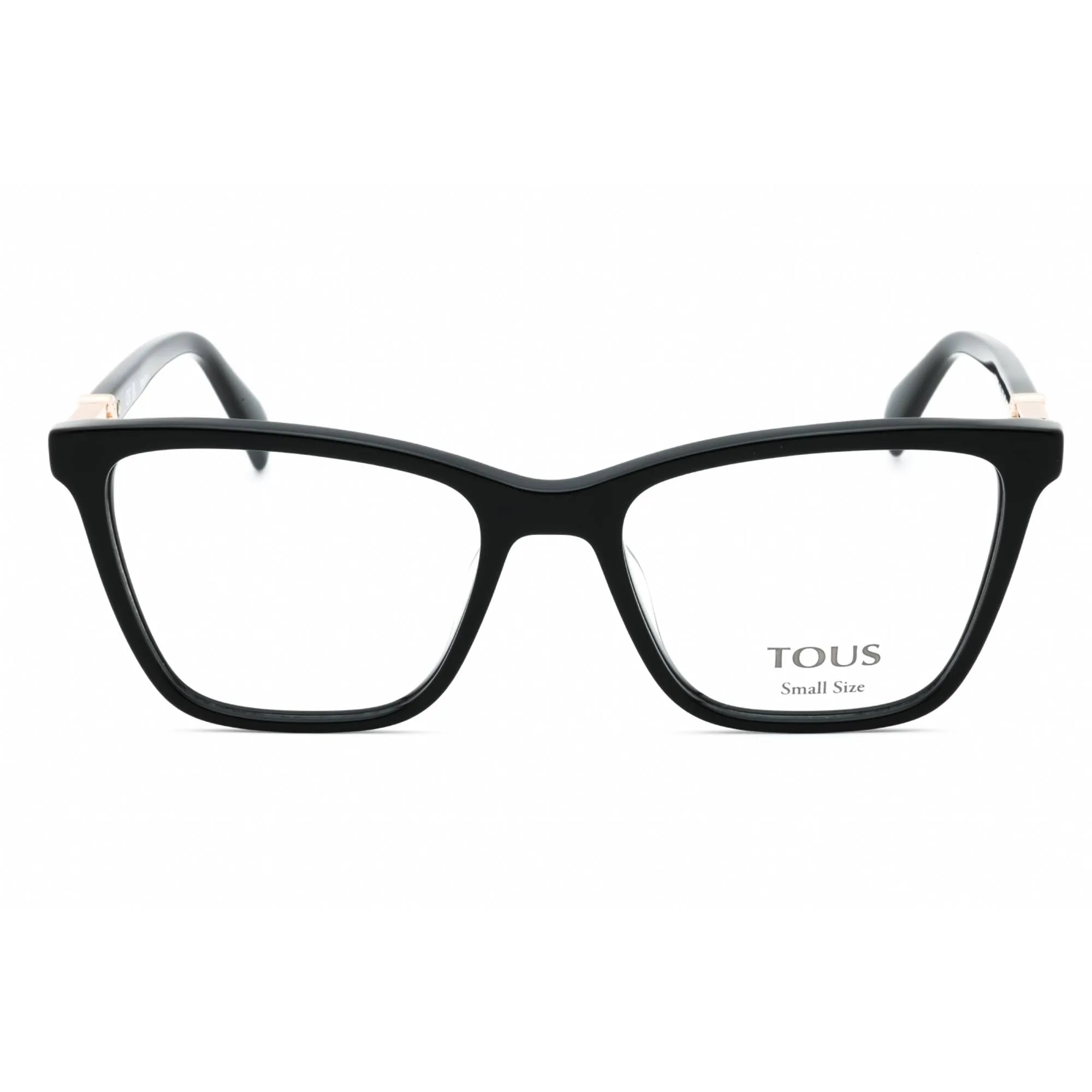 Tous Women's Eyeglasses - Shiny Black Acetate Cat Eye Full Rim Frame | VTOB29L 0700