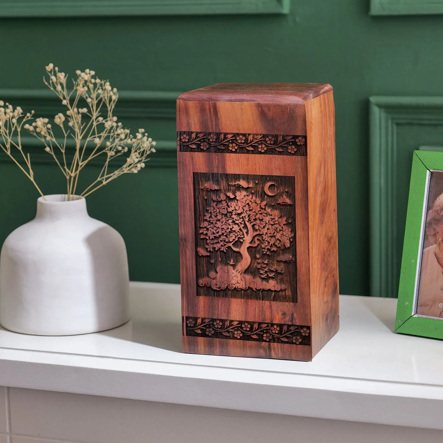 Tree Of Life: Unique Wooden Funeral Urns for Women's Ashes