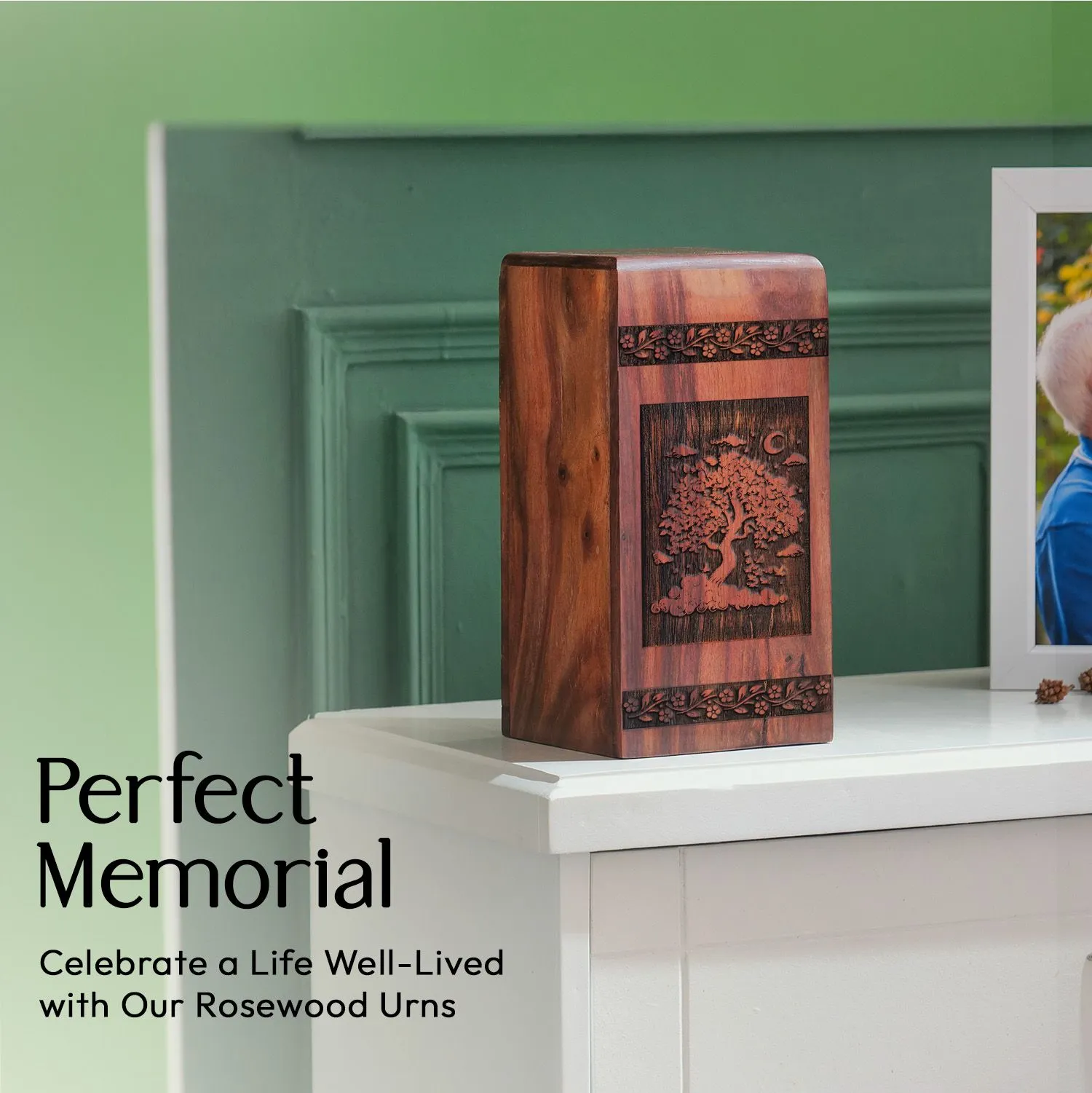 Tree Of Life: Unique Wooden Funeral Urns for Women's Ashes