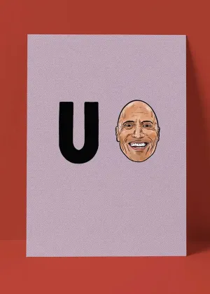 U Rock Greeting Card