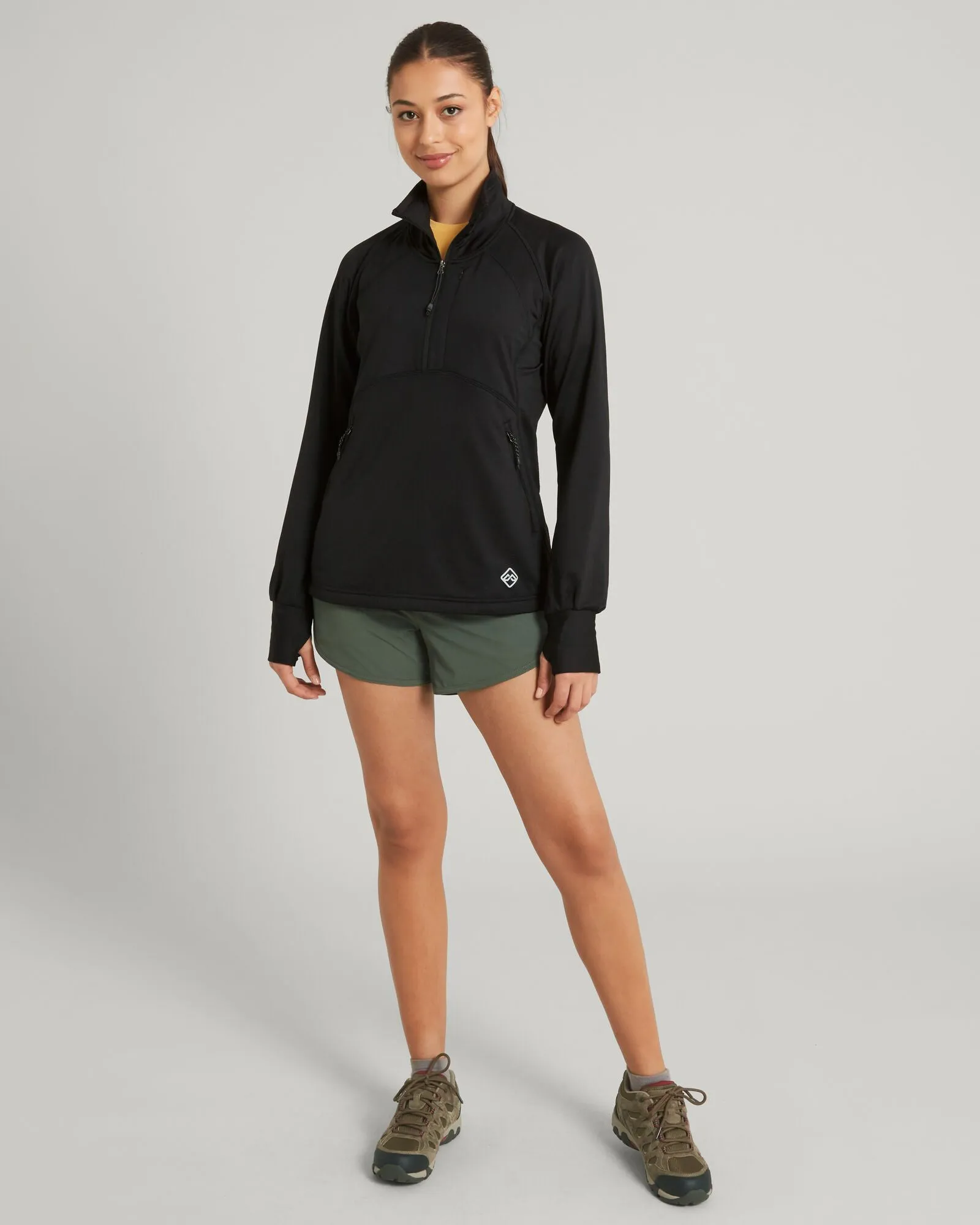 ULT-Hike Women's Quarter Zip Pullover - Black