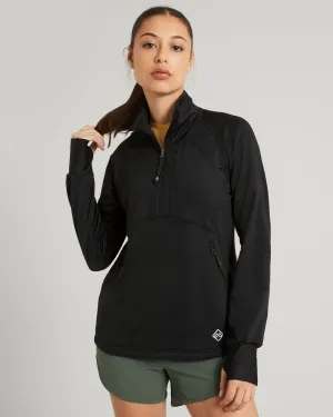 ULT-Hike Women's Quarter Zip Pullover - Black