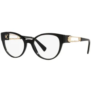 Versace Women's Eyeglasses - Full Rim Black Plastic Cat Eye | VERSACE 0VE3307 GB1