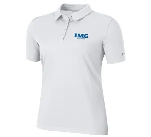 White Tech Mesh Polo
