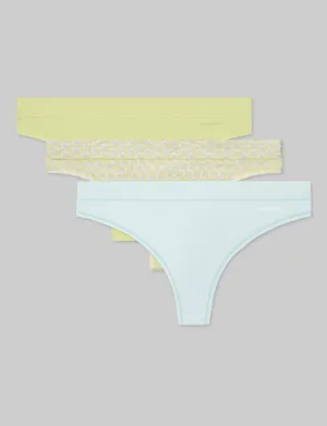 Women's Cool Cotton Thong (3-Pack)