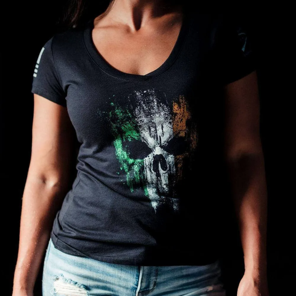 Women's Irish Reaper V-Neck - Black