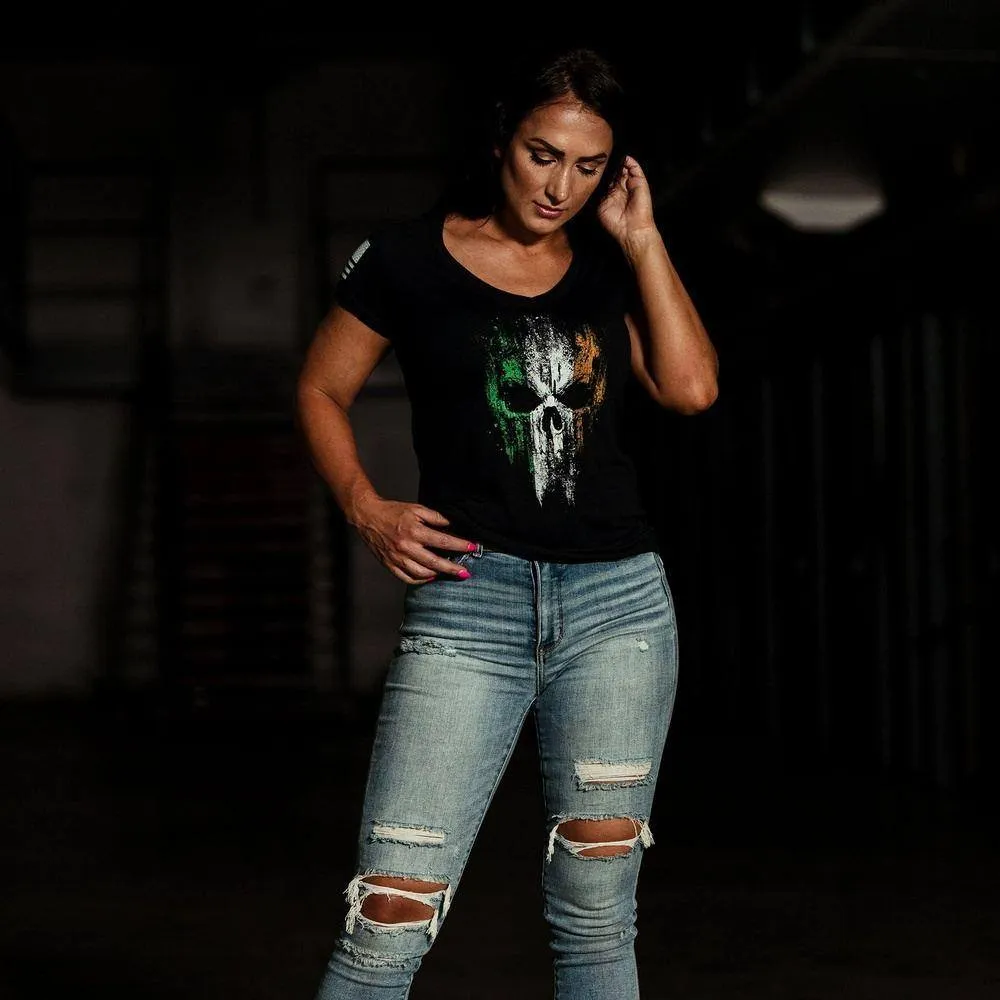 Women's Irish Reaper V-Neck - Black
