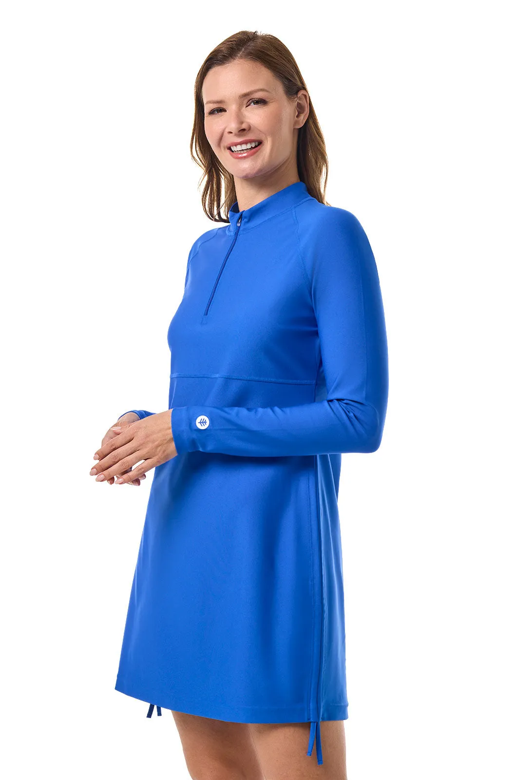 Women's Lawai Ruche Swim Shirt | Baja Blue