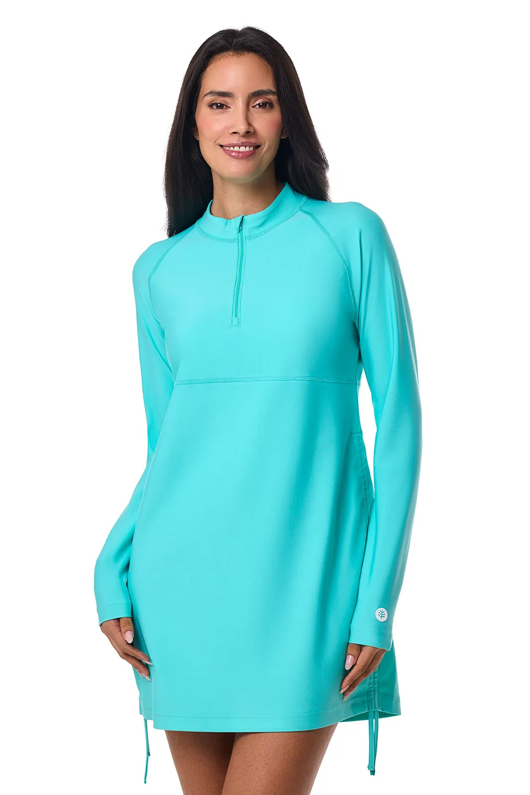 Women's Lawai Ruche Swim Shirt  | Tropical Mint