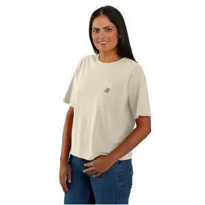 Women's Loose Fit Lightweight S/S Crewneck T-Shirt - Oat Milk Heather