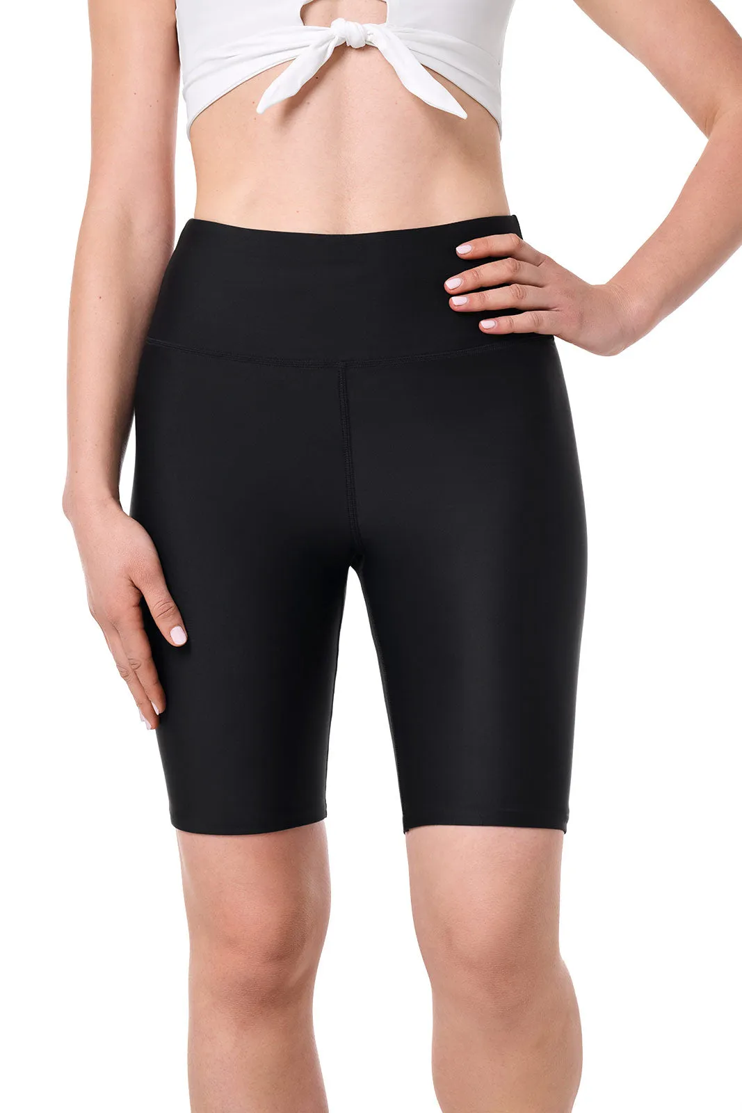 Women's Ocean Sculpt High Rise Swim Short | Black