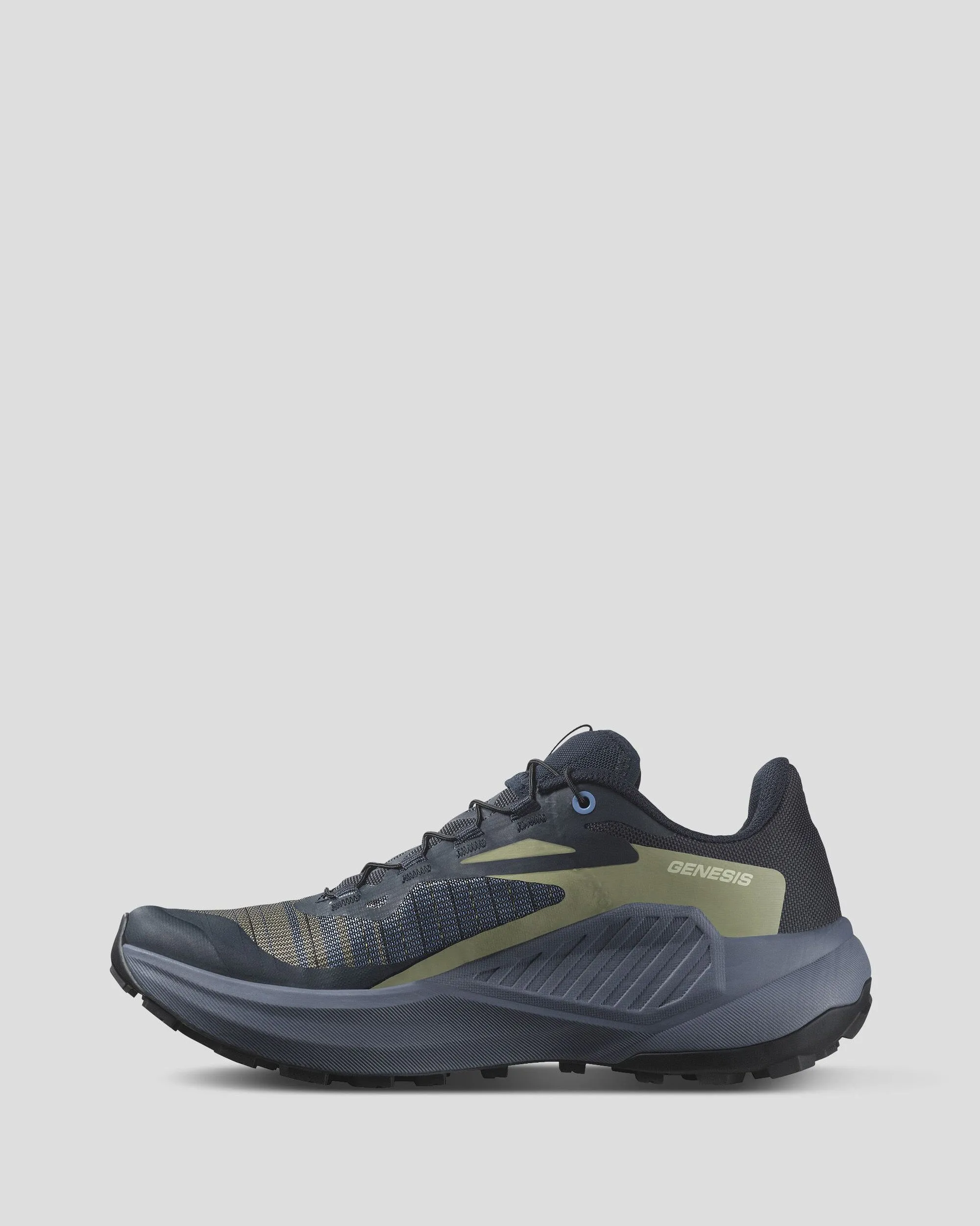 Women's Salomon Genesis Trail Running Shoes - Carbon/Grisaille/Aloe Wash