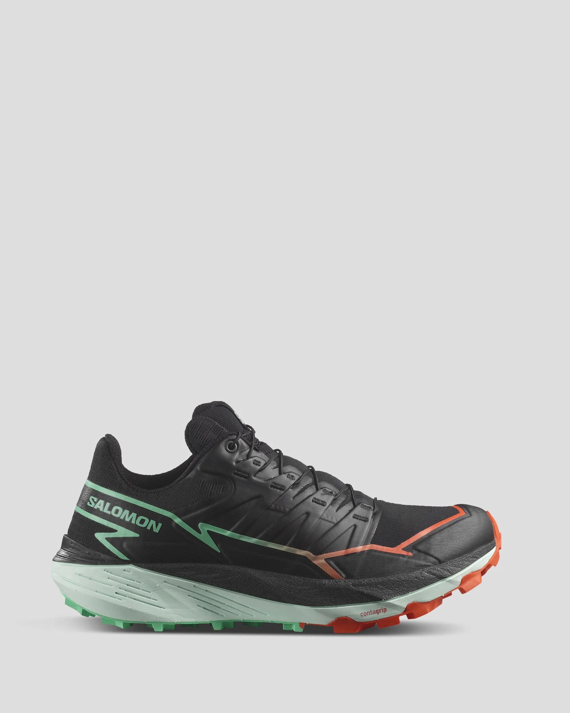 Women's Salomon Thundercross Trail Running Shoes - Black/Bay/Cherry Tomato