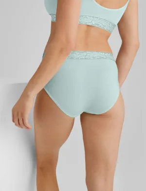 Women's Second Skin High Rise Brief, Lace Waist