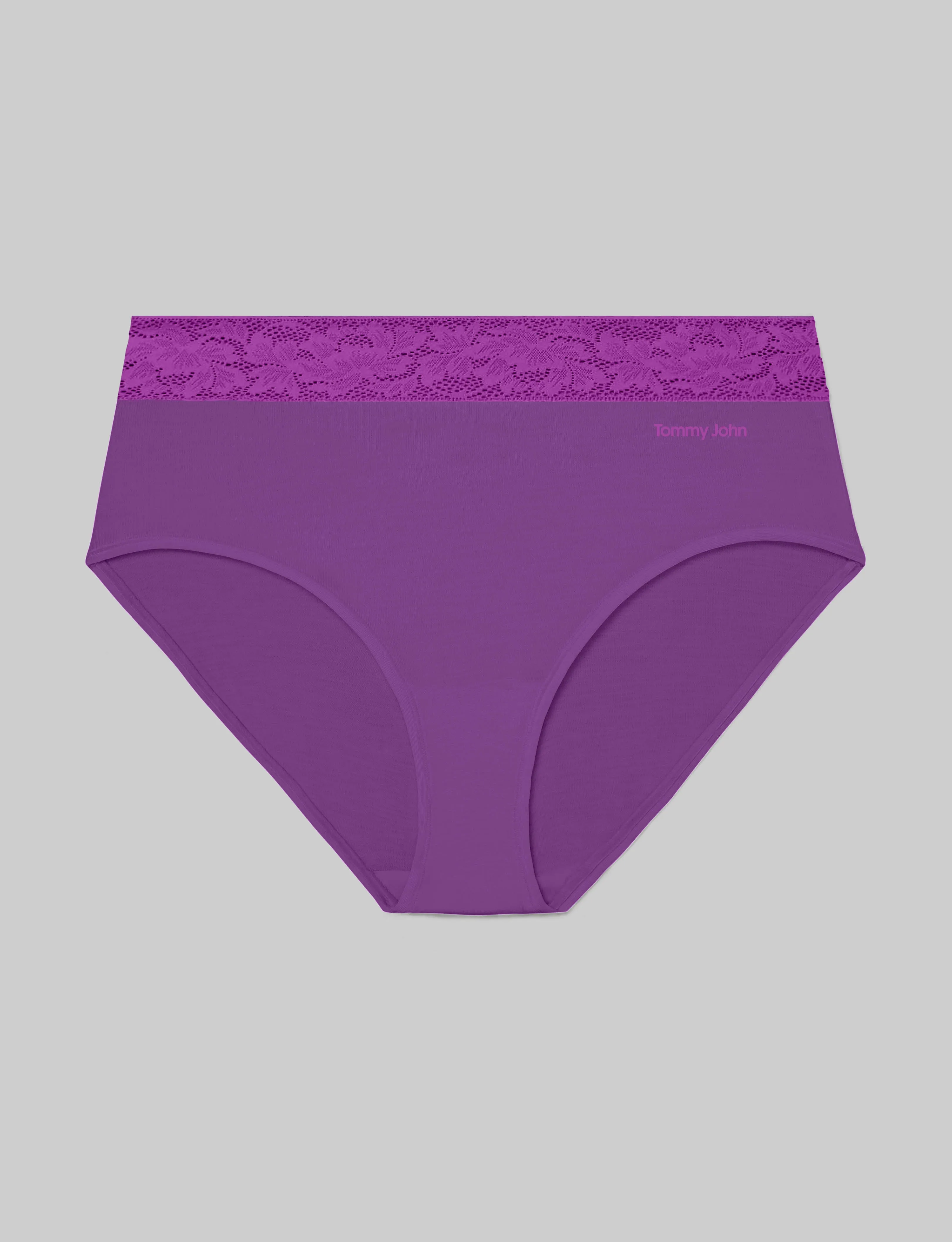 Women's Second Skin High Rise Brief, Lace Waist