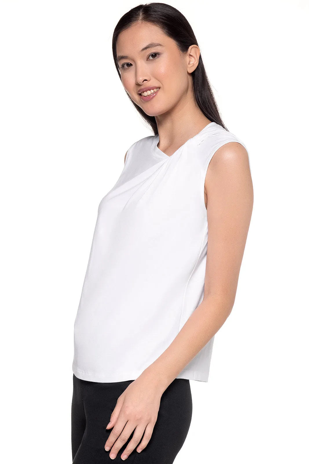 Women's Tampa Twist Tank | White